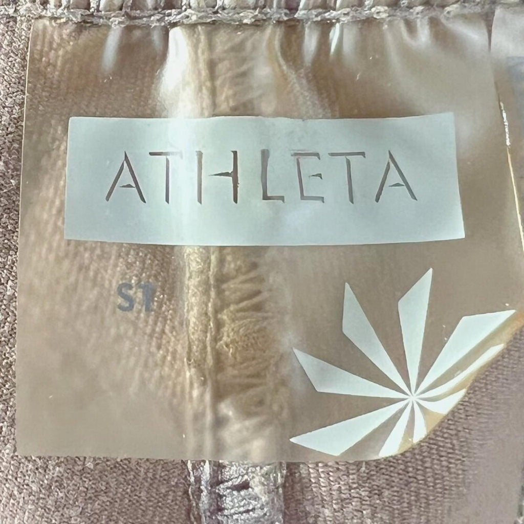 Athleta Brown Pull on Skirt Knee Length Pencil Skirt Women's Size S T