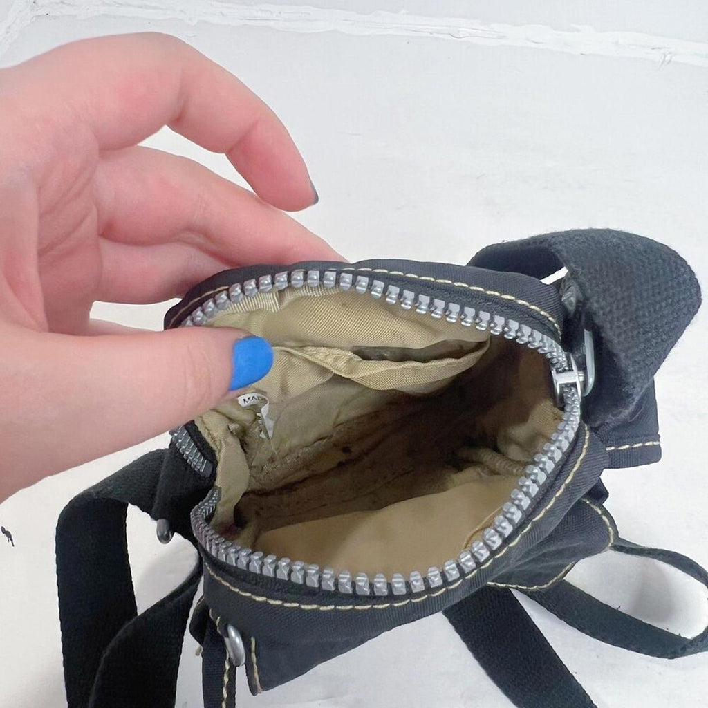 y2k Kipling Black Nylon Mini Bag Crossbody Streetwear