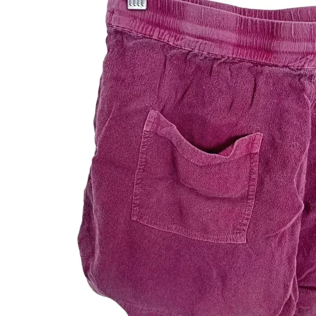 Anthropologie Hei Hei Red Flowy Drawstring Shorts Women's Size XS