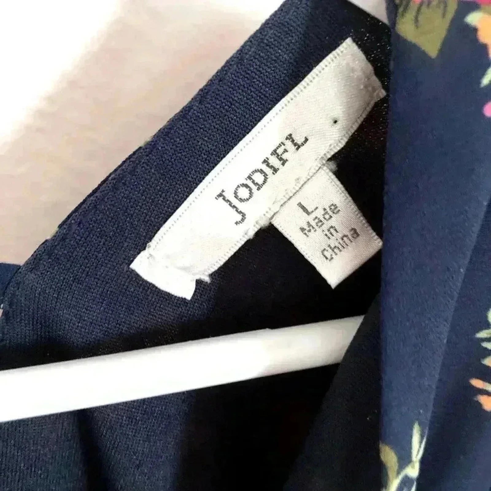 Chic Floral Jodifl Navy Floral Babydoll Dress Flowers Women's Size L