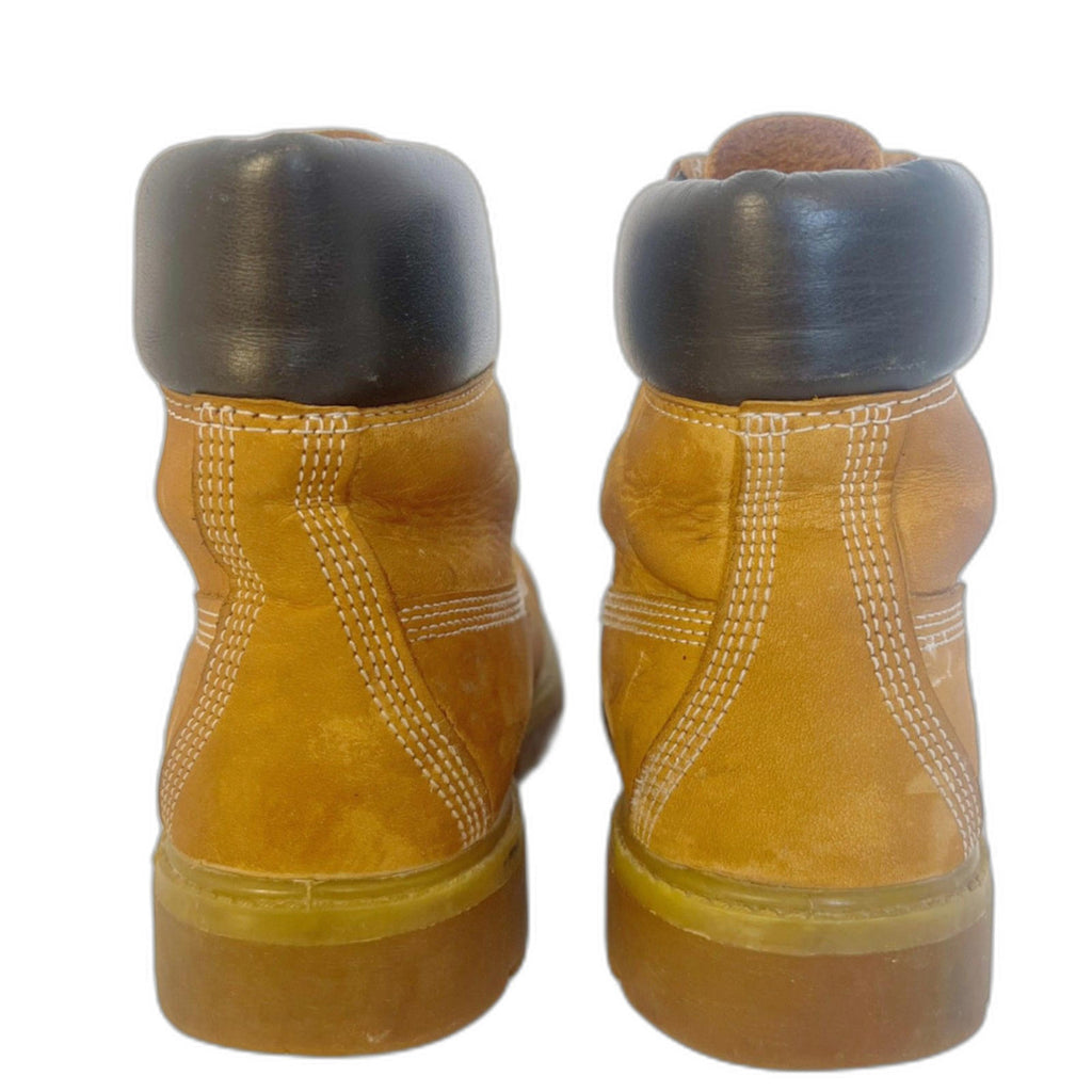 Timberland Premium Women's Lace Up Boots Tan Leather Wheat Nuback Size 7