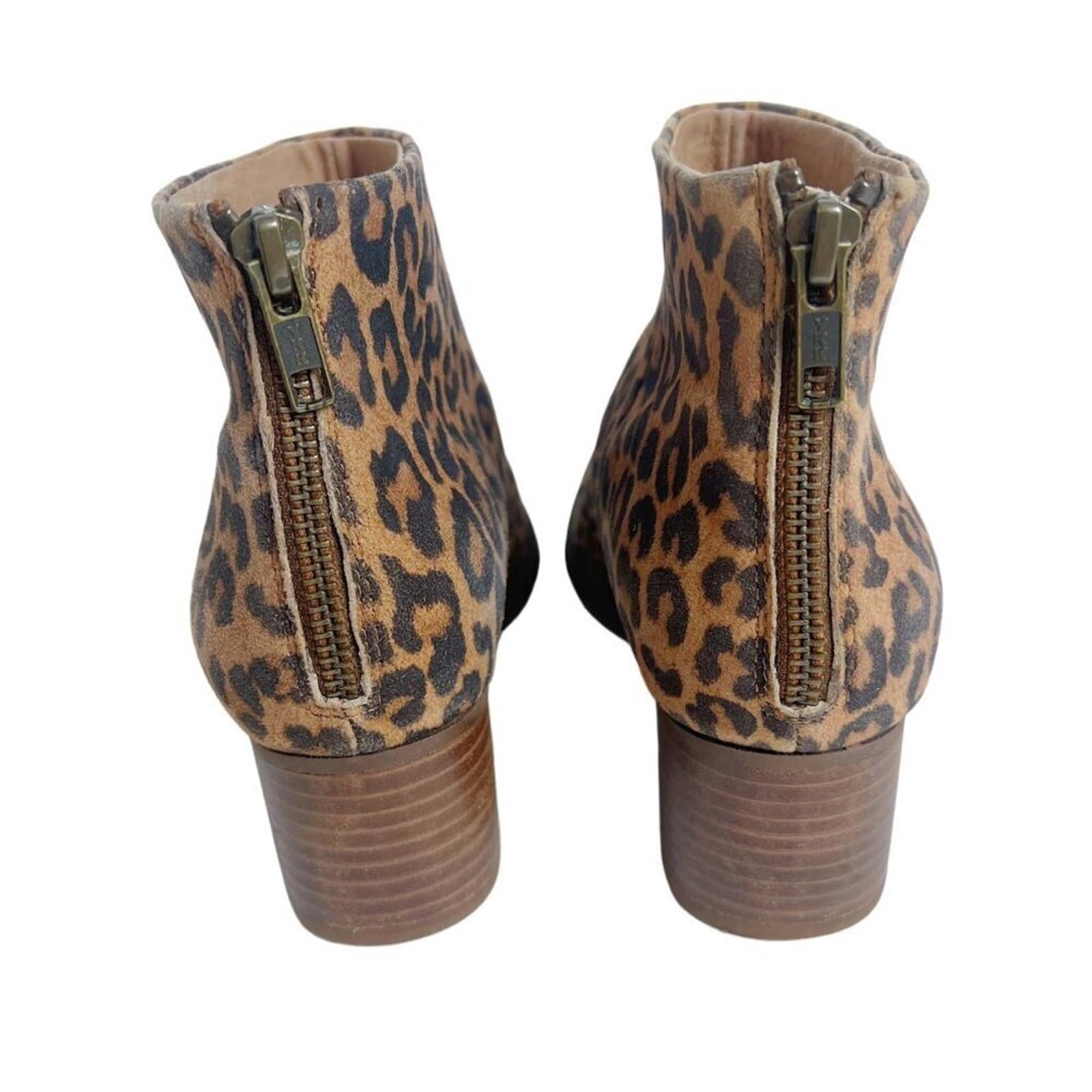Seychelles Floodplain Bootie Leopard Print Ankle Boot Women's Size 6.5