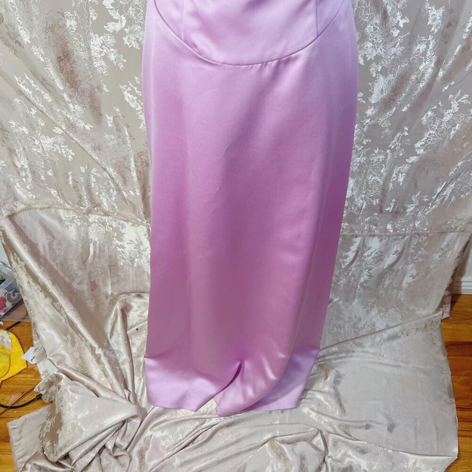 y2k Vintage Nicole Miller NY Pink Purple Formal Prom Dress Evening Gown Size 4