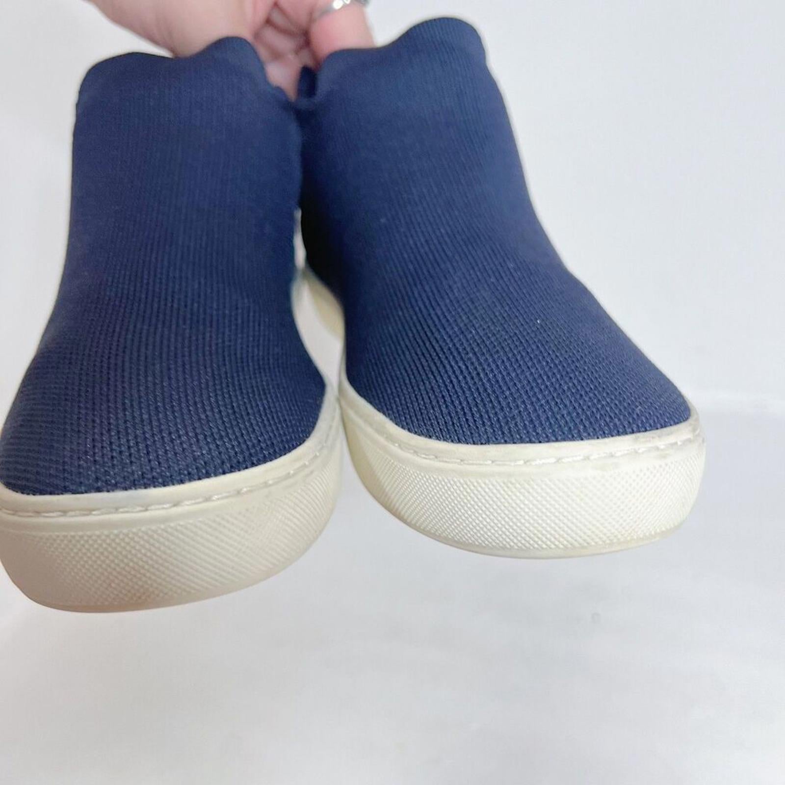 Rothy's Limited Edition Chelsea Nightfall Navy Blue High Top Sneakers Size 8.5