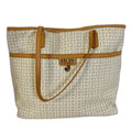 Tommy Hilfiger Monogram Tan Tote Bag Purse