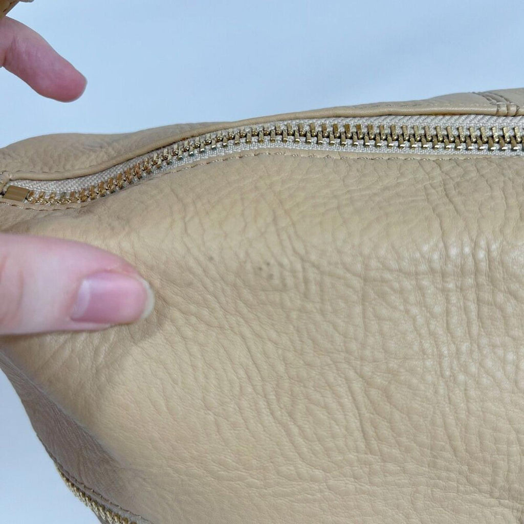 Elizabeth and James Tan Leather Hobo Bag Shoulder Bag Purse Quiet Luxury