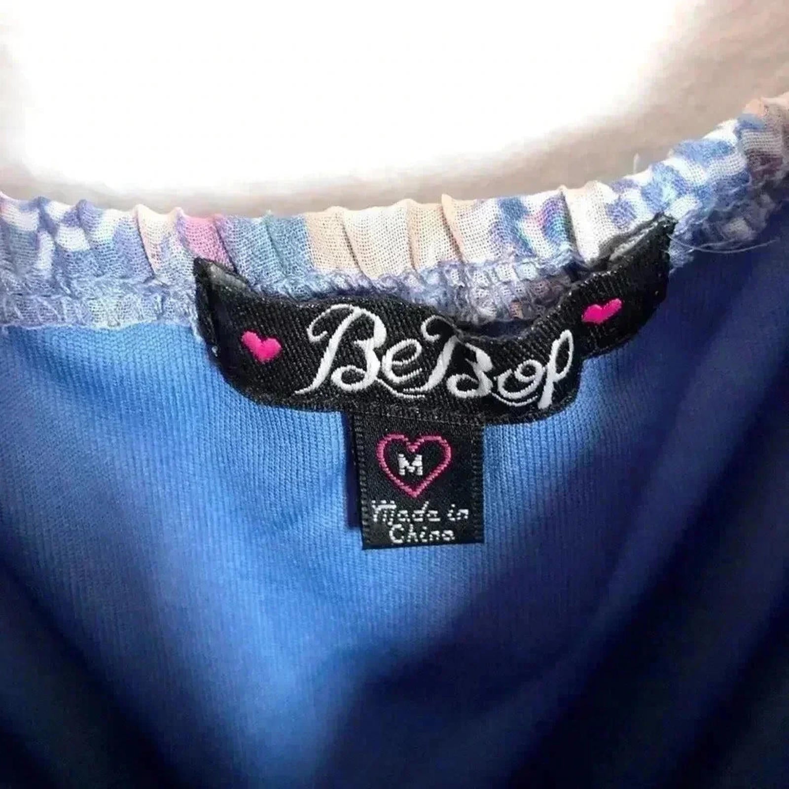 Bebop Purple Patterned Chiffon Dress Women's Size M