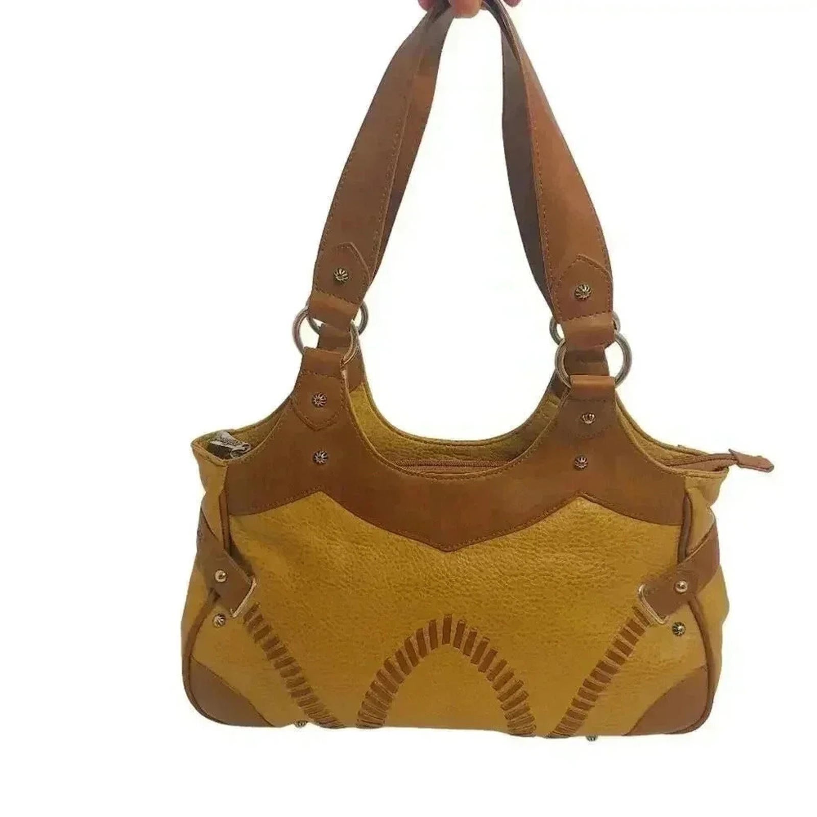 Wrangler Brown Faux Leather Handbag