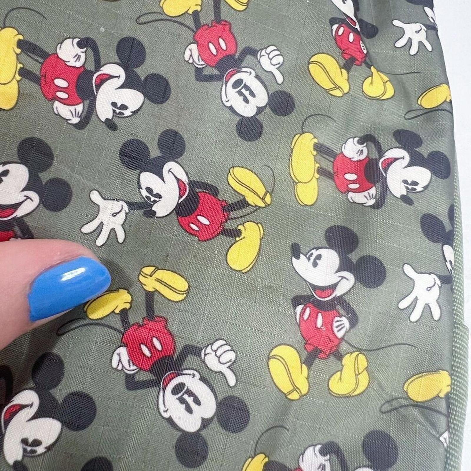 Disney Olive Green Mickey Mouse Nylon Shoulder Bag Purse