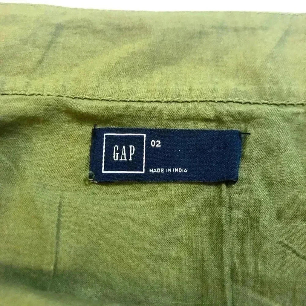 GAP Green Mini Skirt Lace Eyelet Women's Size 2