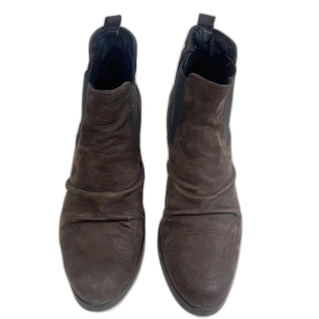 Paul Green Juno Brown Suede Nuback Ankle Boots Booties Chelsea Size