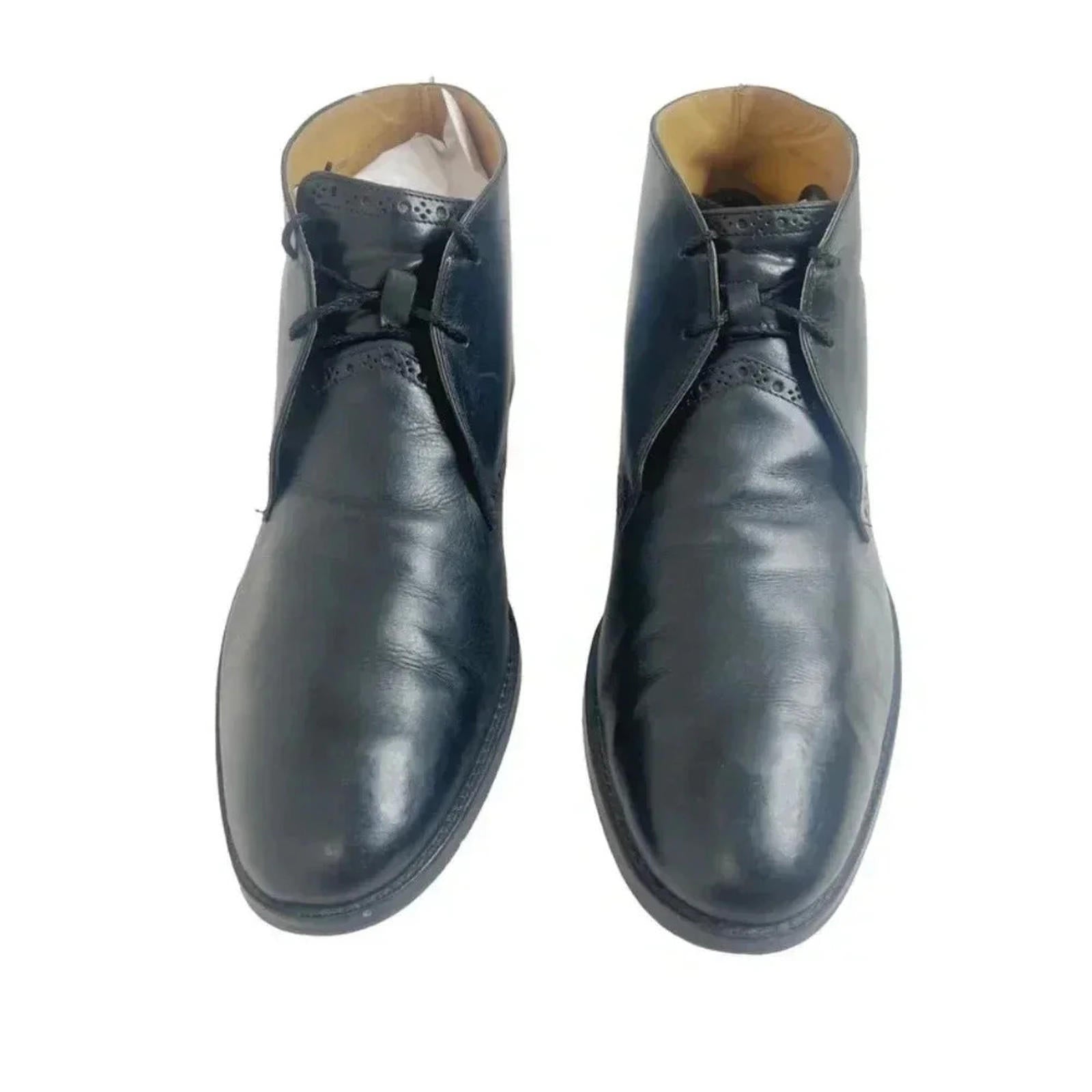 Cole Haan Men's Cambridge Chukka Boots Black Leather Size 11.5