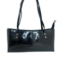 Beijo Black Patent Leather Silver Studded Purse Handbag Shoulderbag