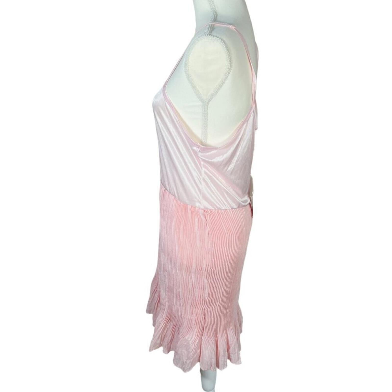 NWT Pretty Angel Ballerina Pink Satin Slip Dress Coquette Women's Size XL