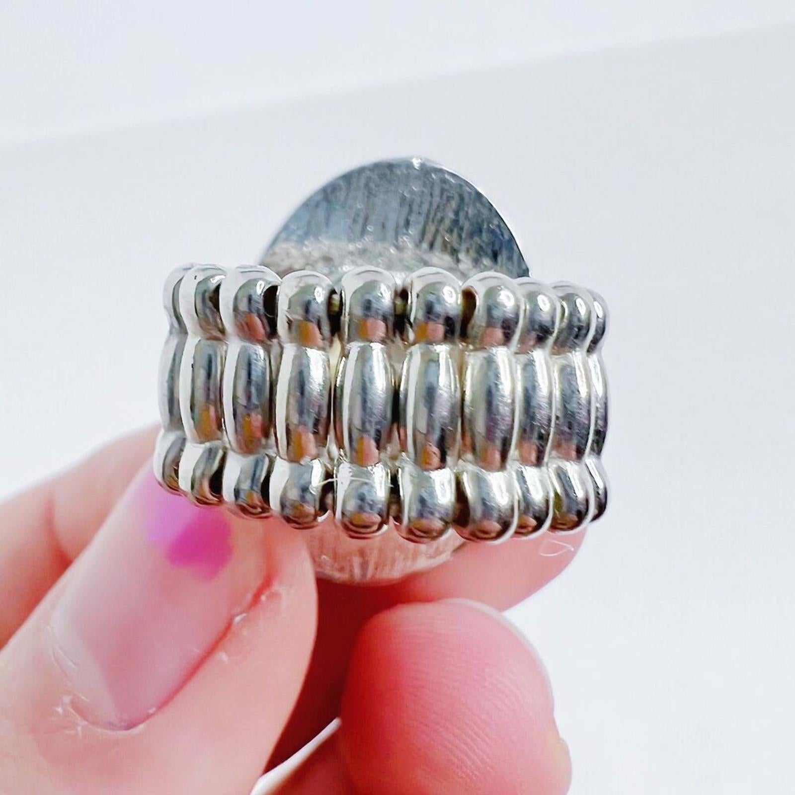 Unicorn Cameo Ring Silver Elastic Adjustable Ring Wedgewood Style Fantasy