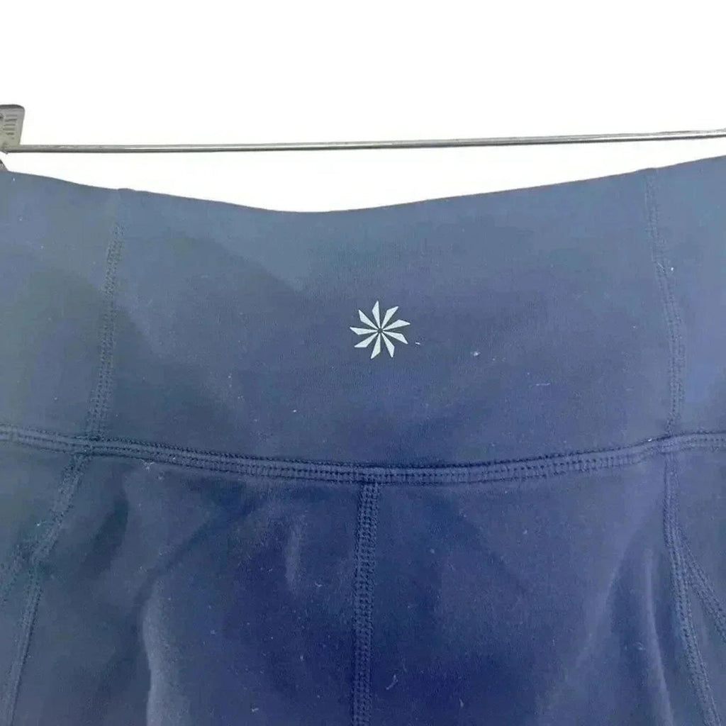 Athleta Dark Midrise Blue Flared Leggings Women's Size S