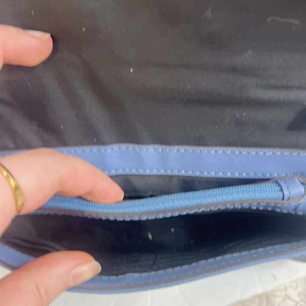 Rebecca Minkoff Jill Saffiano Crossbody Bag With Tassel Leather Blue Periwinkle