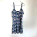 Bebop Purple Patterned Chiffon Dress Women's Size M