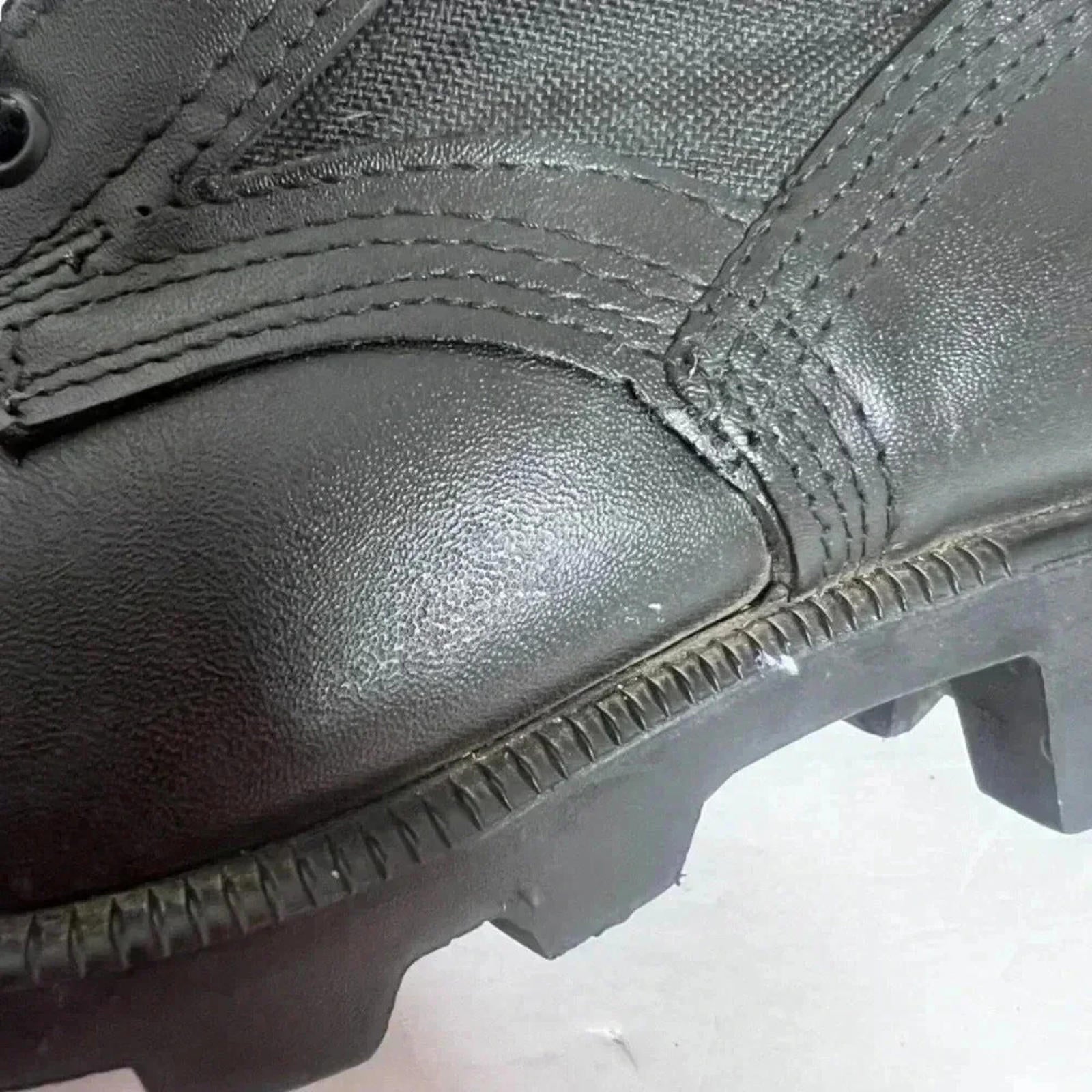 Altama Men's Black Leather Combat Boots Lace Up Boots Size 6W