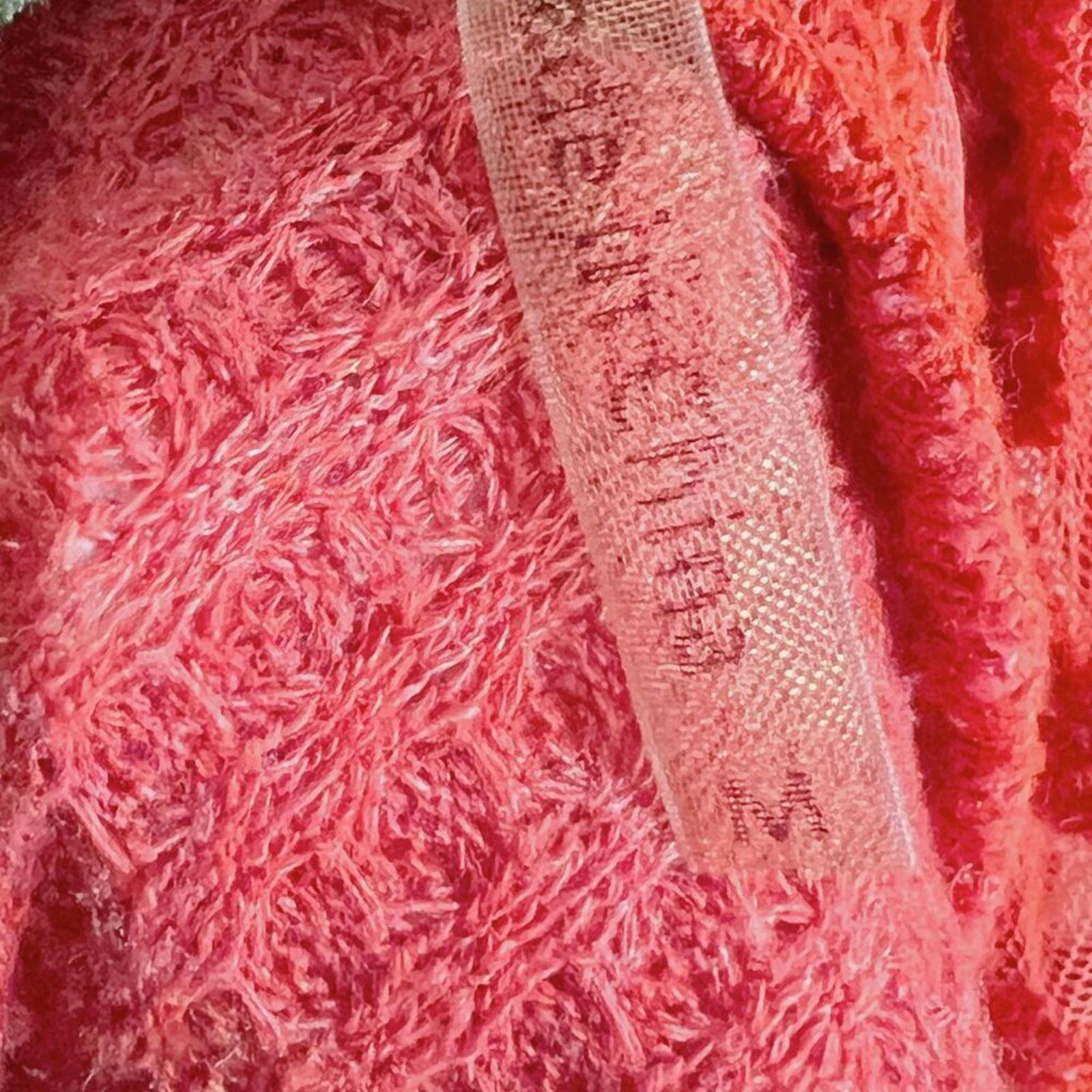 Aratta Silent Journey Waterfall Waffle Knit Open Cardigan Beading Boho Size M