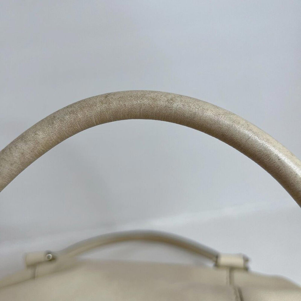 Kate Spade Fremont Place Cream Leather Foldover Shoulder Bag Purse