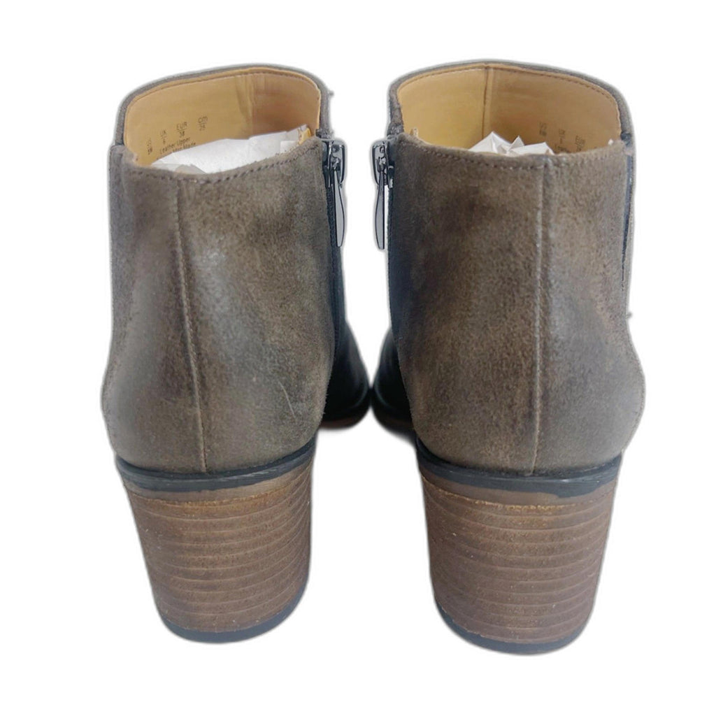 Franco Sarto Melville Booties Taupe Suede Ankle Boots Women's Size 8