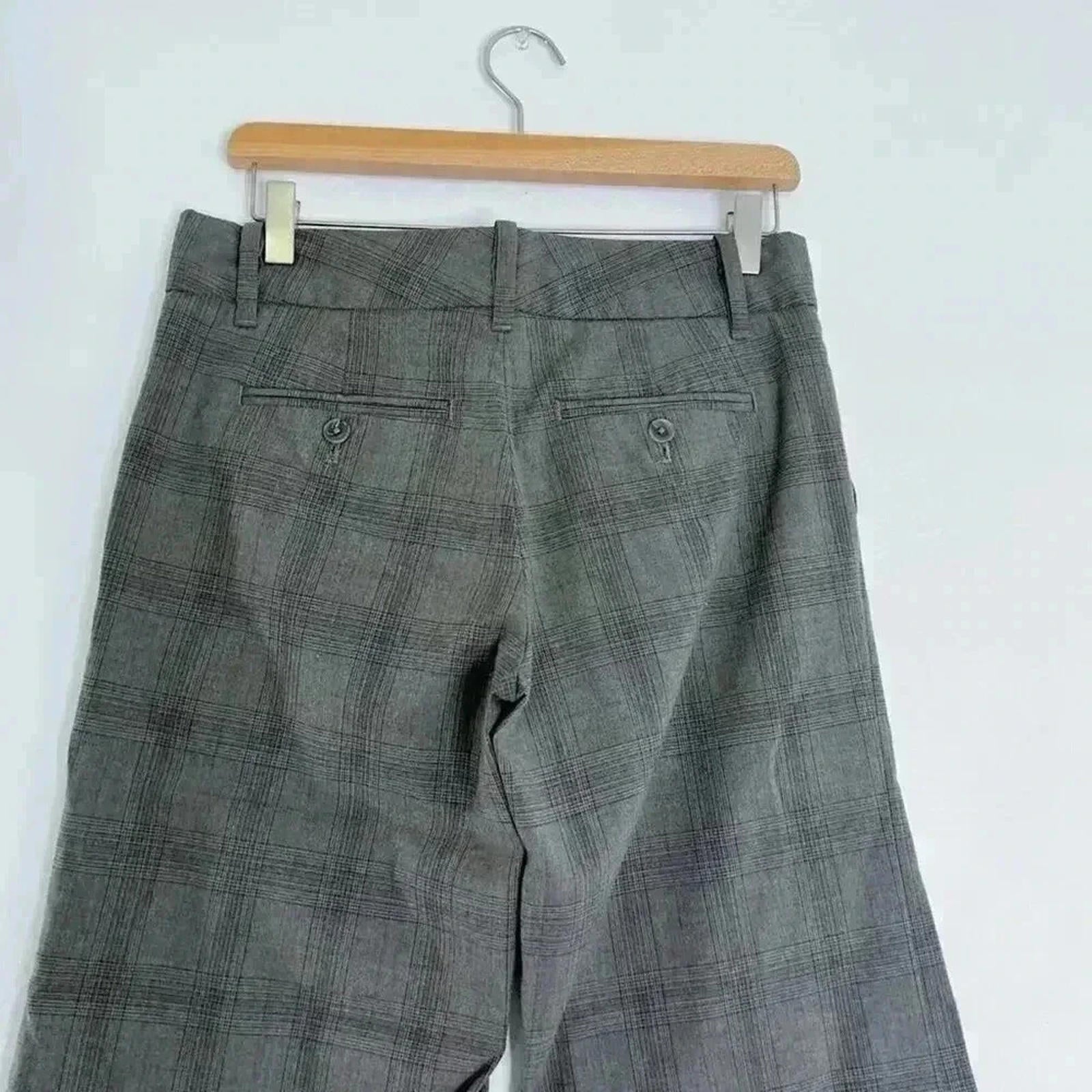 Y2K Vintage Women's GAP Cropped Plaid Pants Straight Leg Office Siren Size 4
