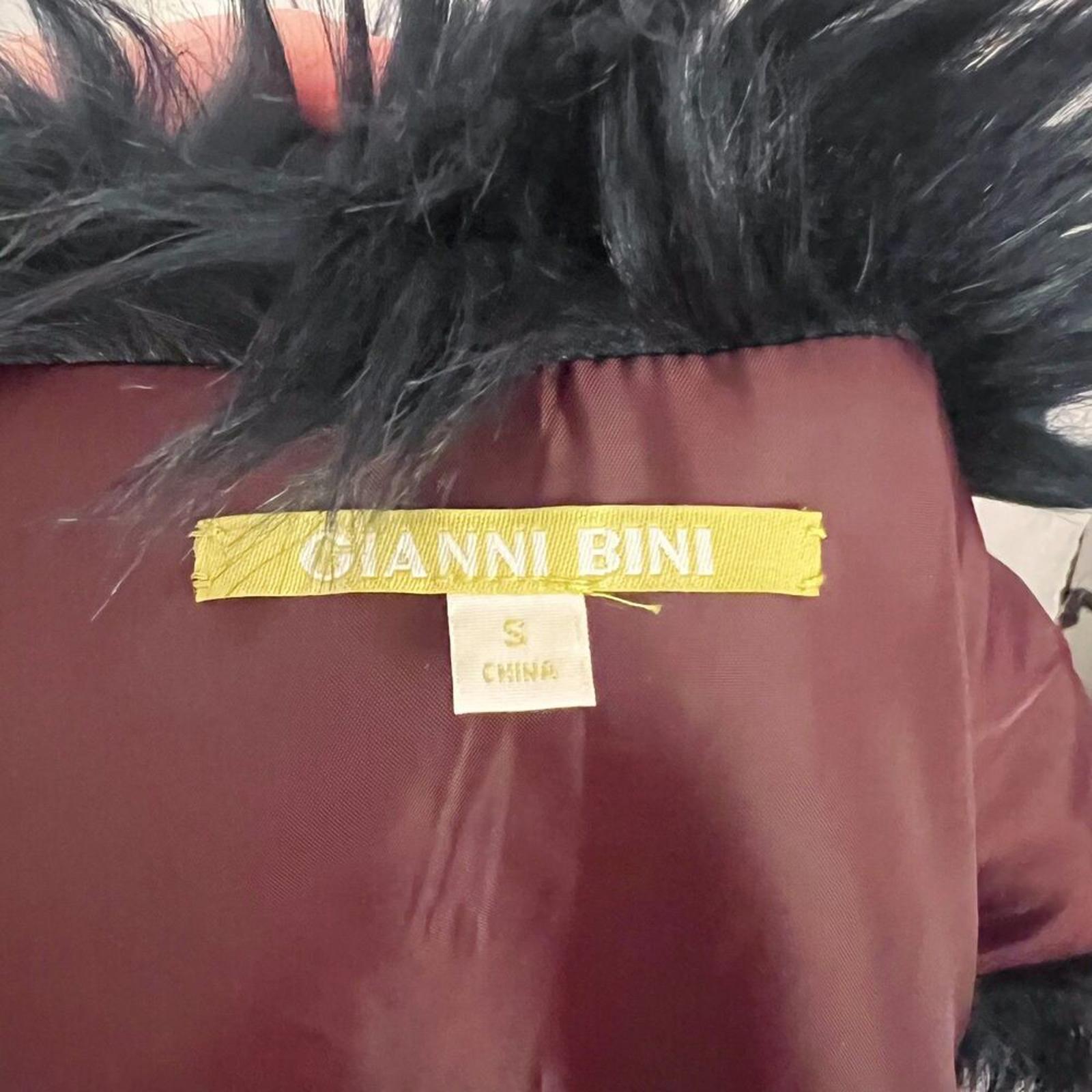 Gianni Bini Multicolored Jewel Tone Faux Fur Vest Mob Wife Indie Sleaze Size S