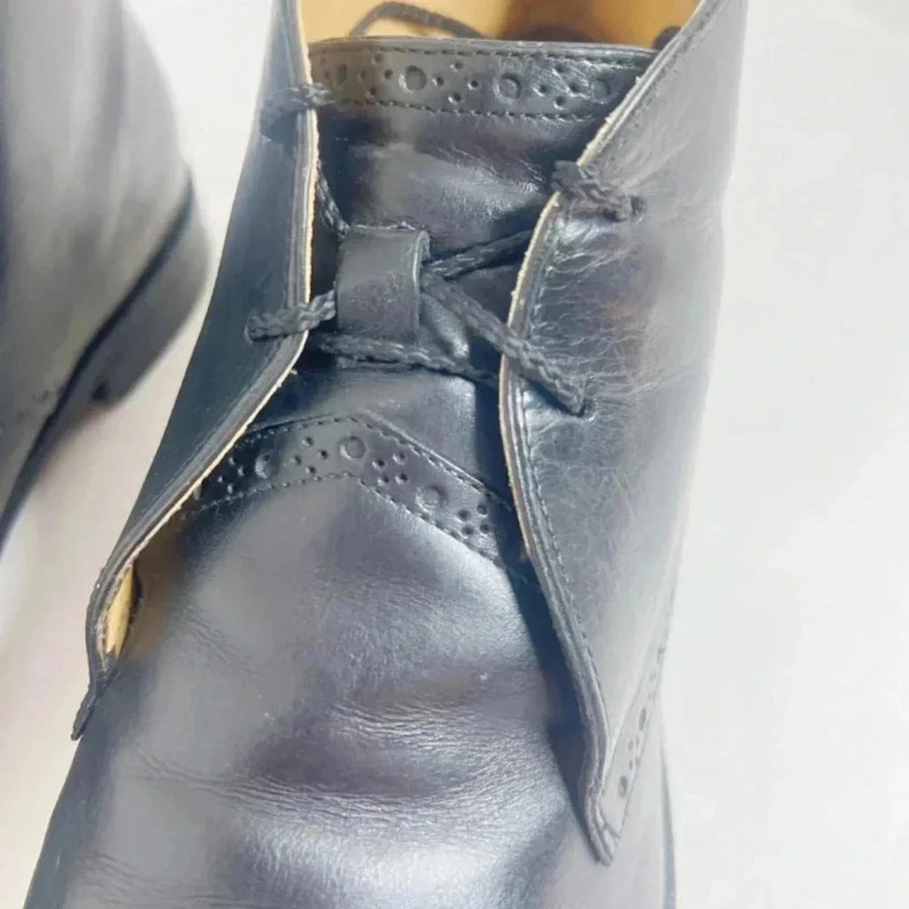 Cole Haan Men's Cambridge Chukka Boots Black Leather Size 11.5