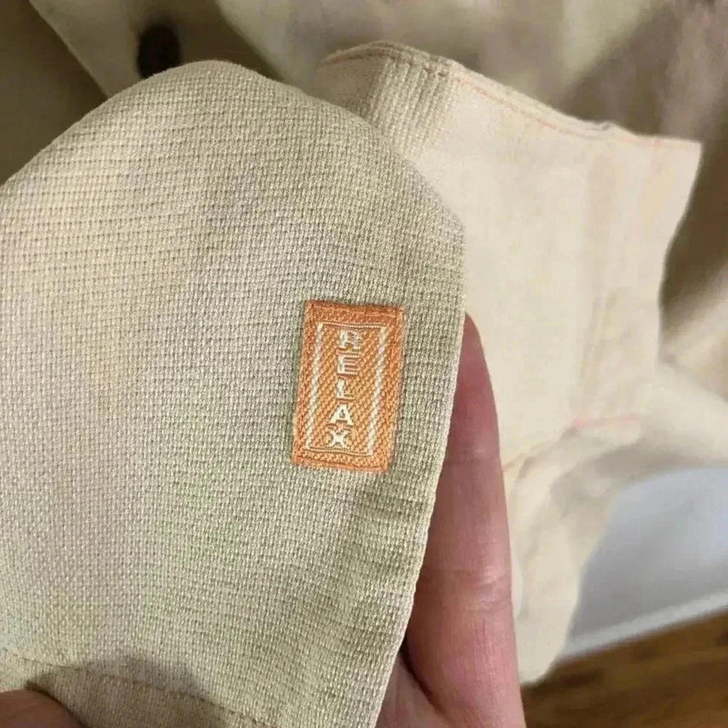 Tommy Bahama Silk Tan Beige Button Down Cigar Club Shirt Men's Size M