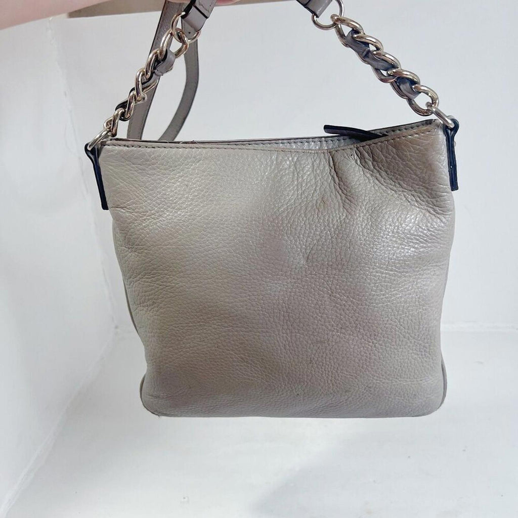 Kate Spade Gray Leather Crossbody Bag Purse