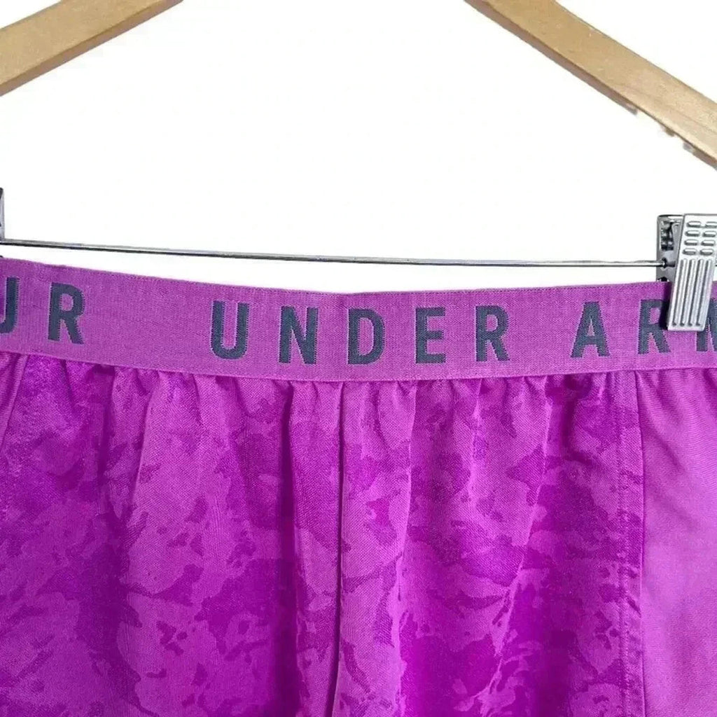 Under Armour Bright Purple Fuscia Running Shorts Workout Athletic Size S