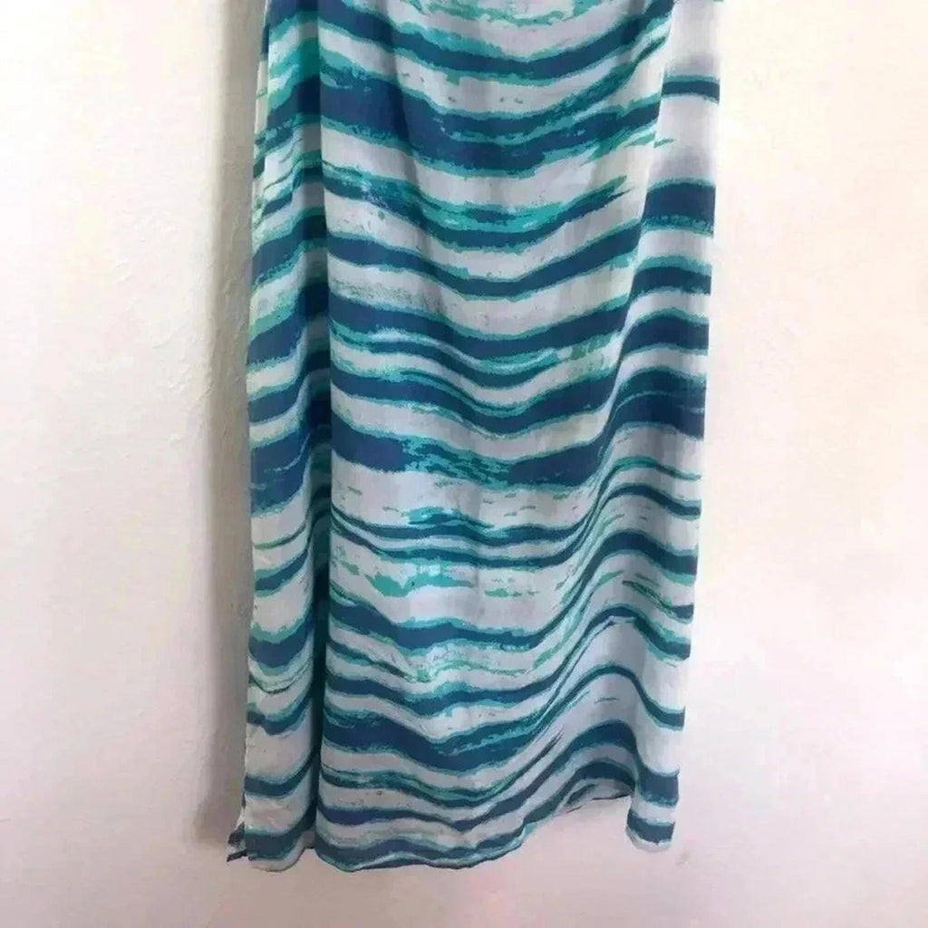 NWT Beto Simone Tank Tunic Dress Tie Dye Tiger Swim Coverup Beach Women's Size S