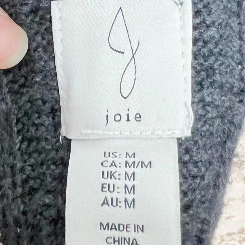 Joie Charcoal Grey Knit Cardigan Sweater Women's Size M