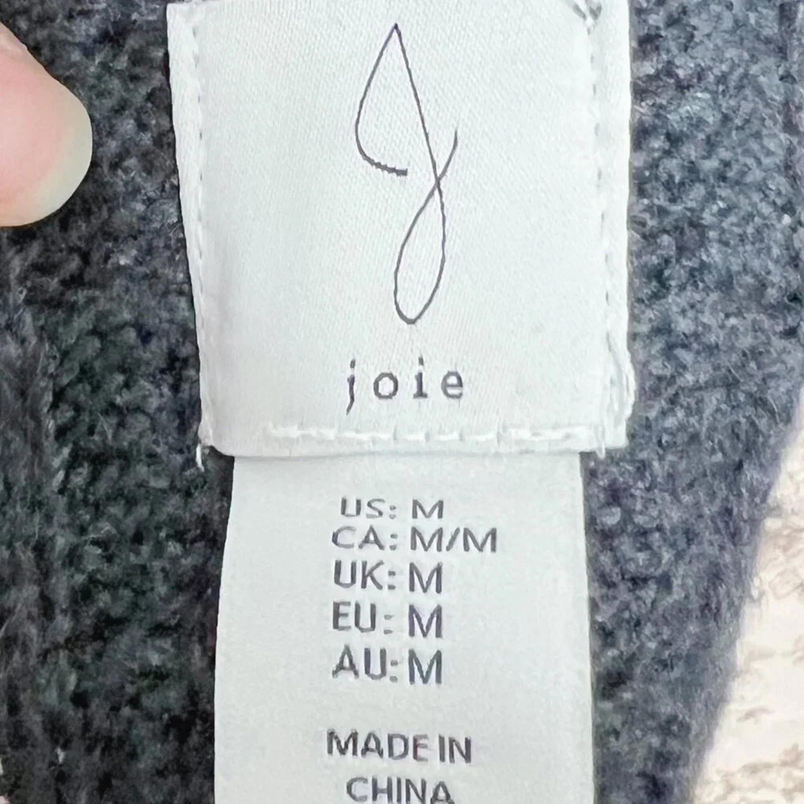 Joie Charcoal Grey Knit Cardigan Sweater Women's Size M