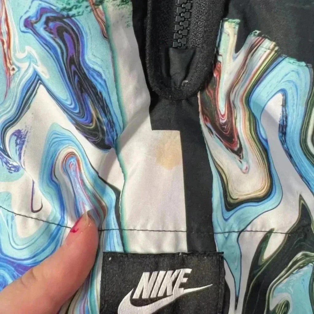 Nike Women's Marble Half Zip Windbreaker Running Jacket Size M