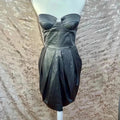 y2k Vintage Gunmetal Strapless Bodice Dress Size M