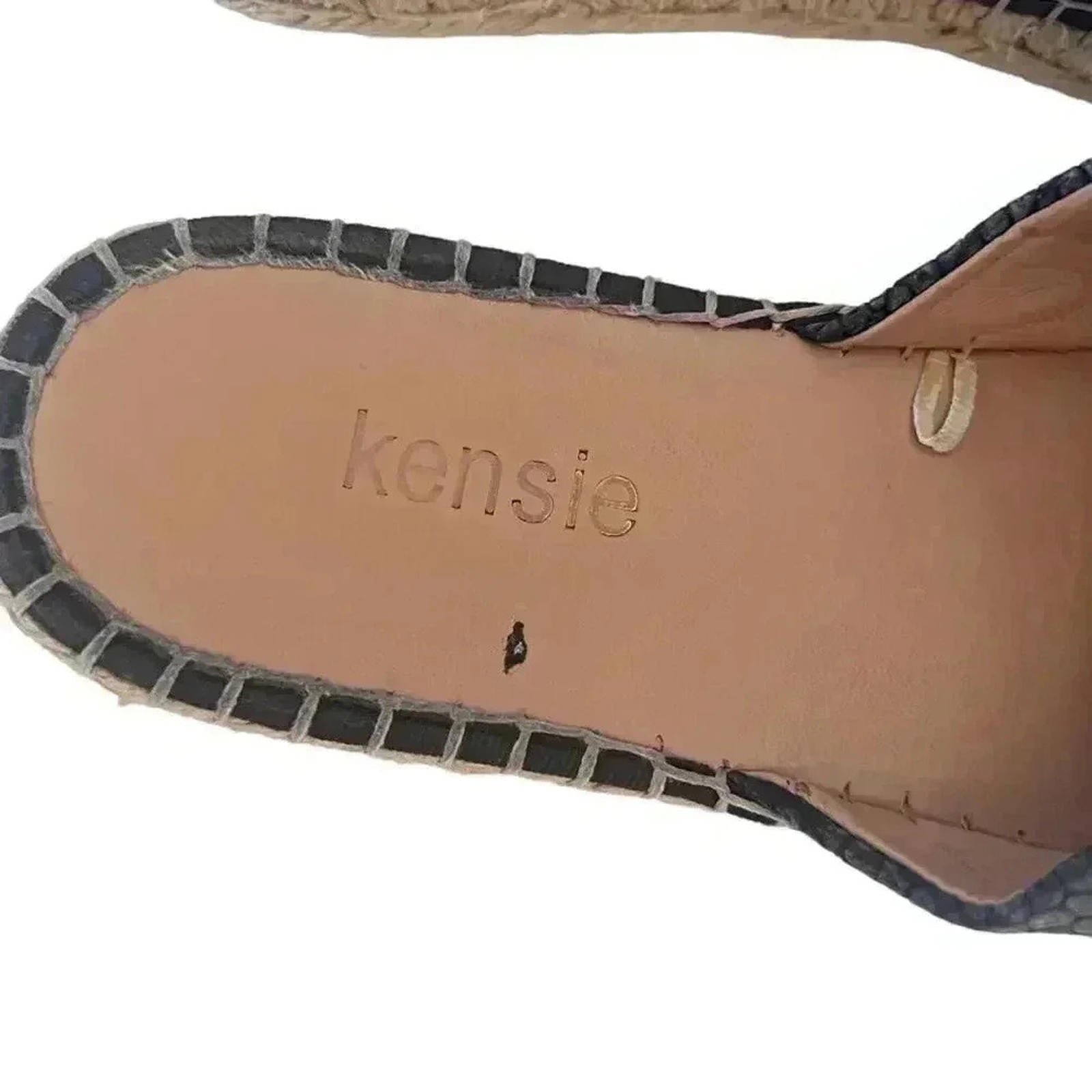 Kensie Hensley Snake Print Snakeskin Mules Slip Ons Flats Women's Size 10