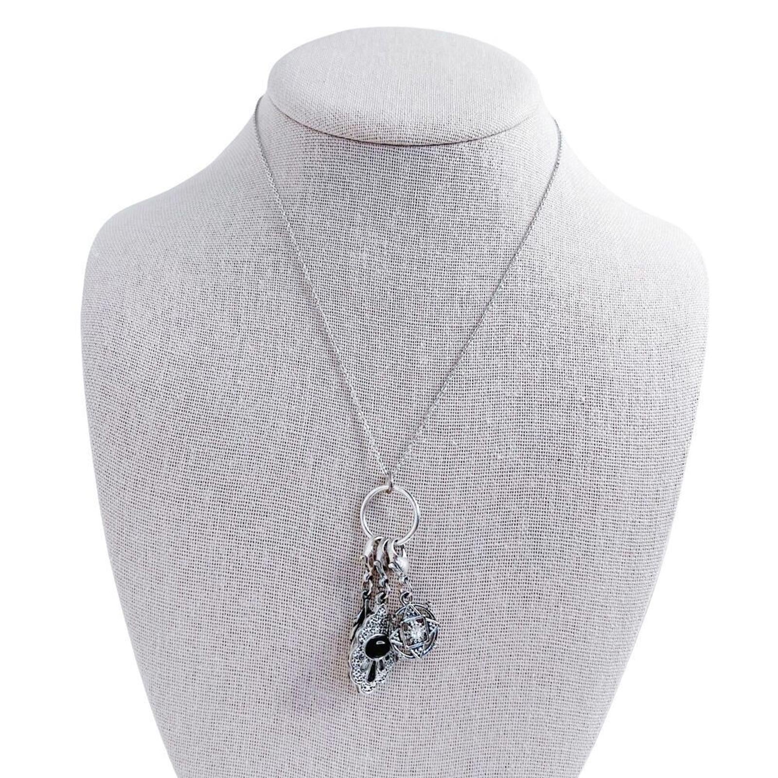 Topshop Silver Chain Necklace Boho Charms Dainty