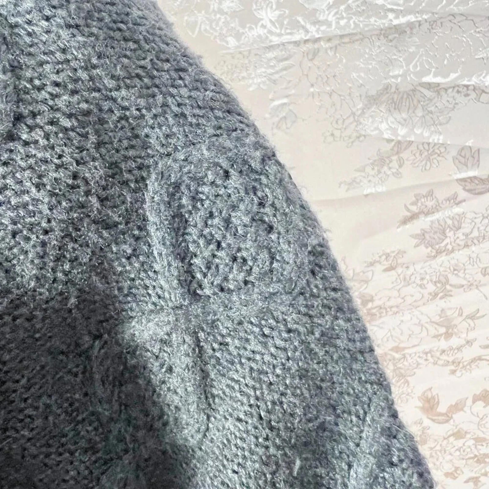 Joie Charcoal Grey Knit Cardigan Sweater Women's Size M