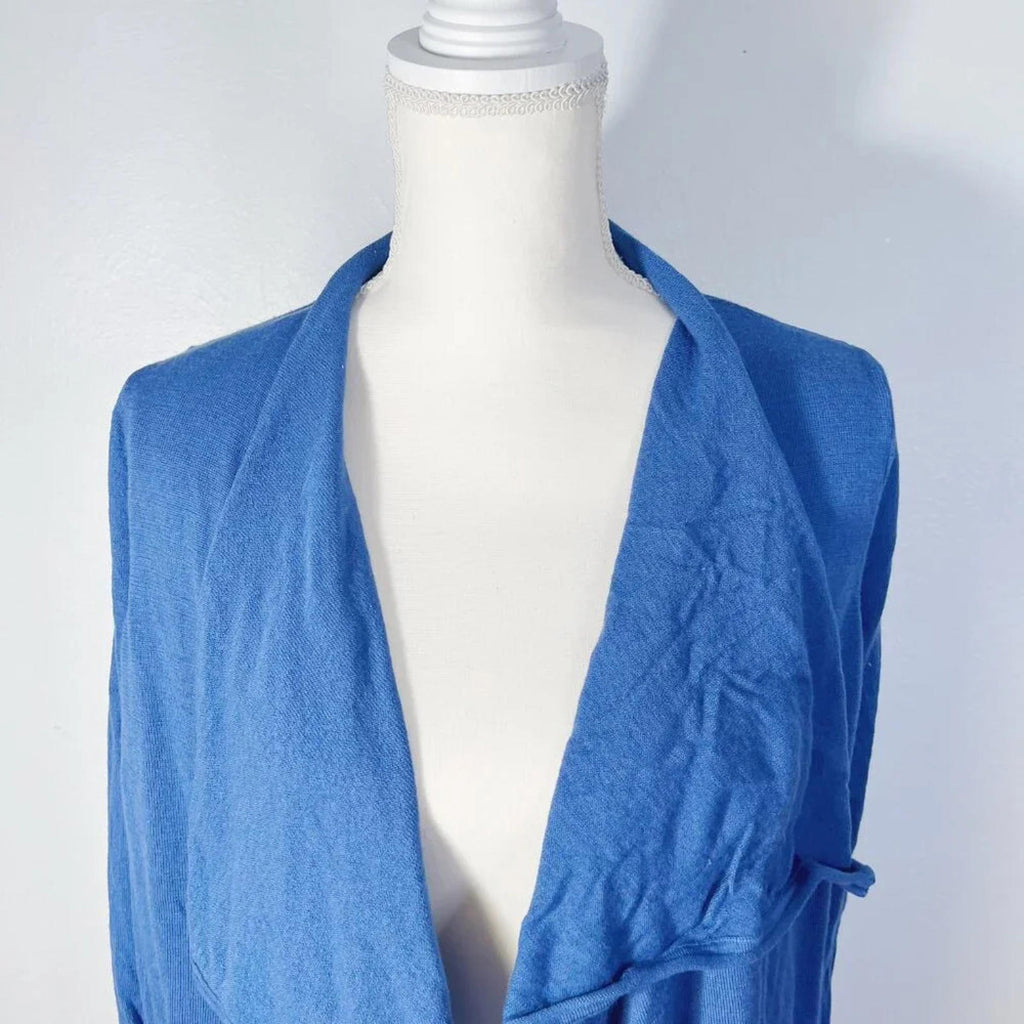 Elie Tahari Merino Wool Blue Cardigan Women's Size S
