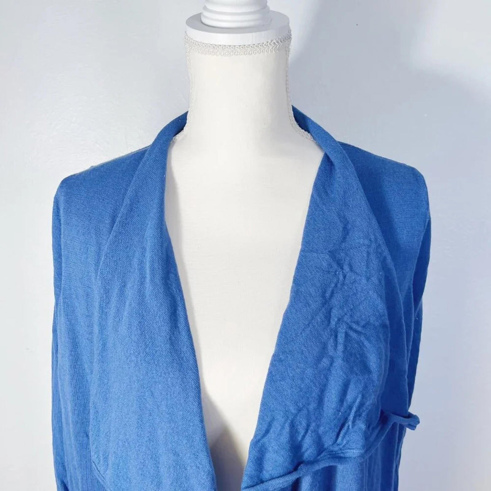 Elie Tahari Merino Wool Blue Cardigan Women's Size S