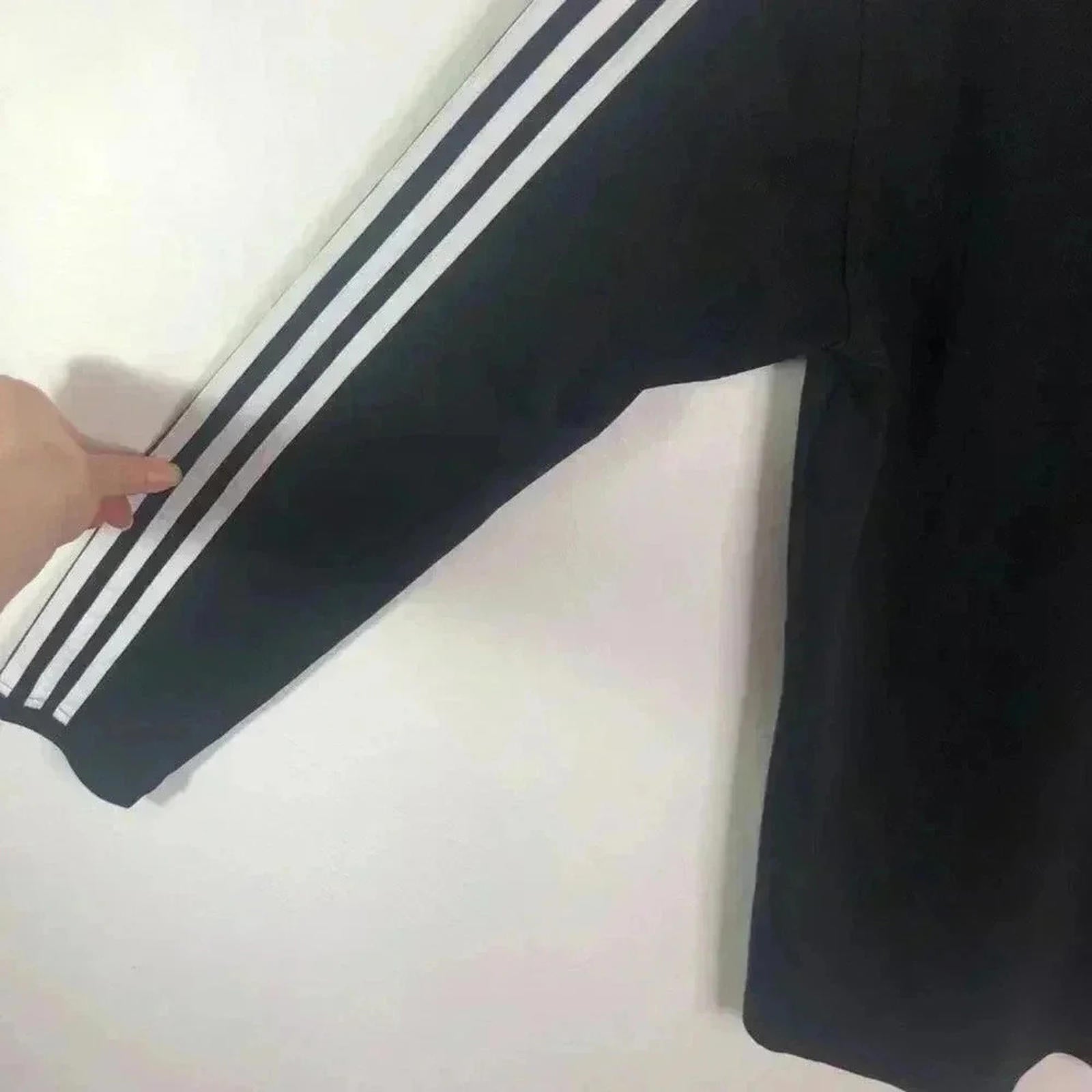 Adidas Striped Sports Zip Up Jacket