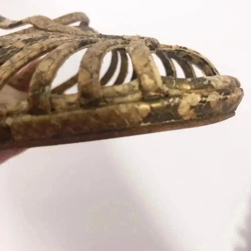Stuart Weitzman y2k Snakeskin Python Print Stiletto Strappy Heel Pump Size 7.5