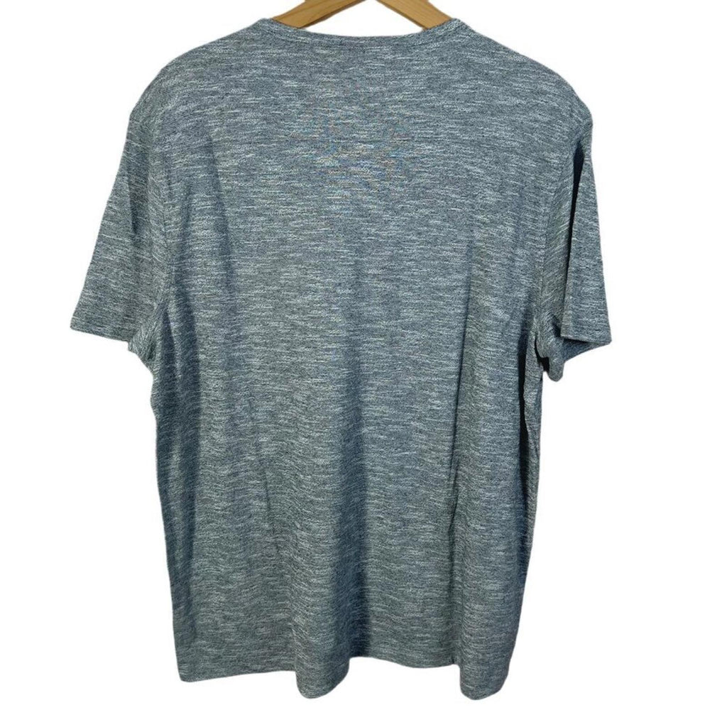 NWT Calibrate Men's Button Grey Heathered T Shirt Size XL