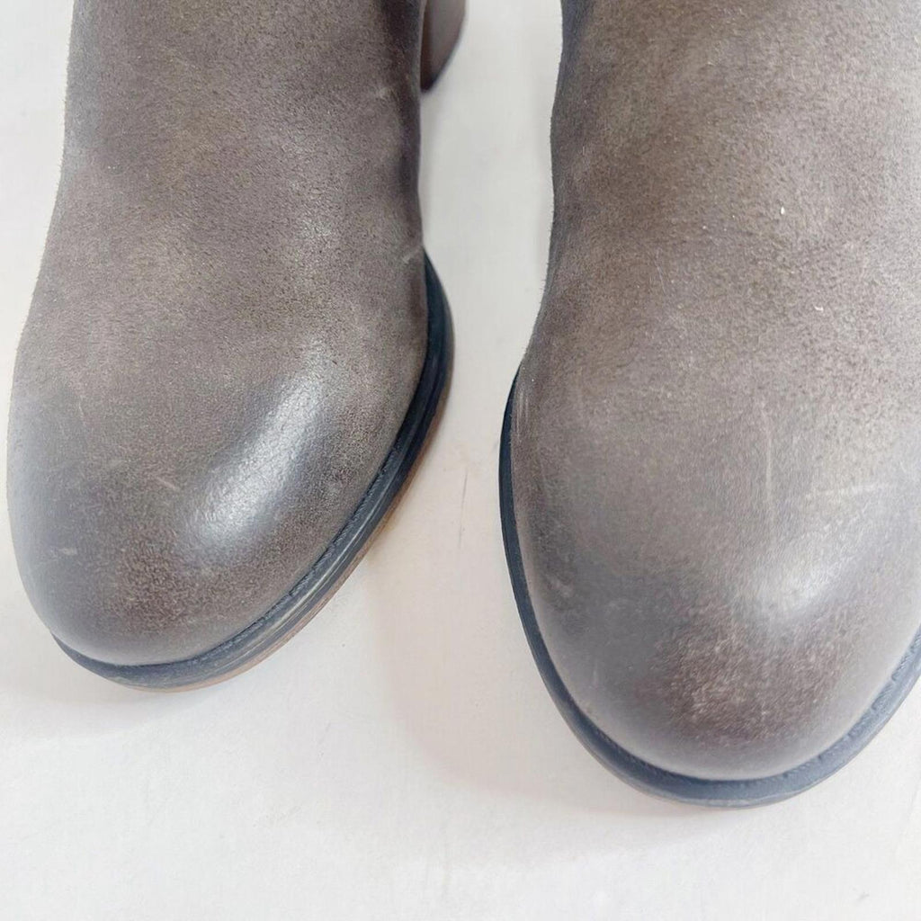 Franco Sarto Melville Booties Taupe Suede Ankle Boots Women's Size 8