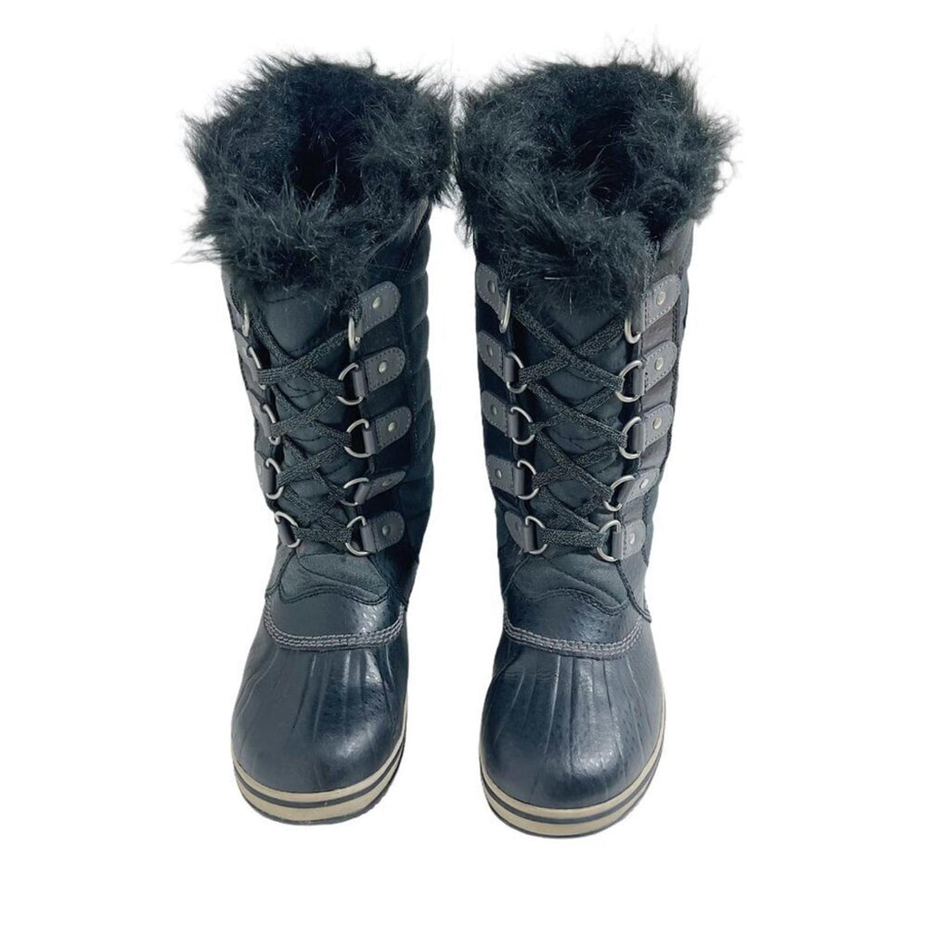 Sorel TOFINO II Youth Waterproof Boot Girl's Black Snow Boot Winter Boot Size 4