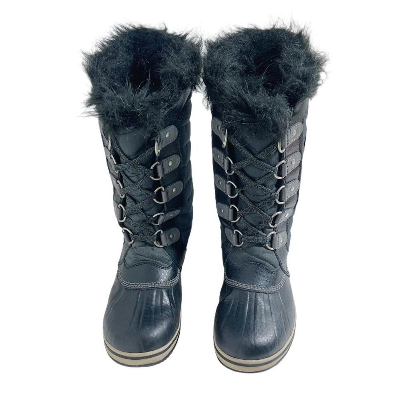 Sorel TOFINO II Youth Waterproof Boot Girl's Black Snow Boot Winter Boot Size 4
