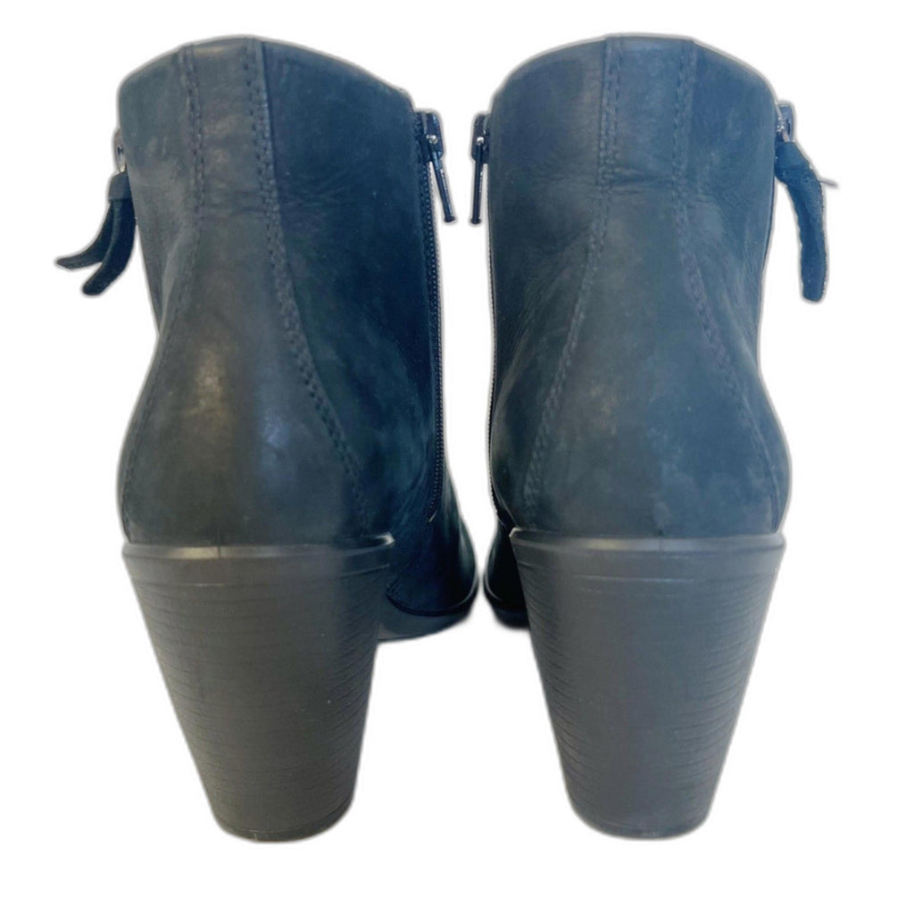 Ecco Touch 75 Suede Zip Up Ankle Boots Booties Women's Size 40 EU 9-9.5 US