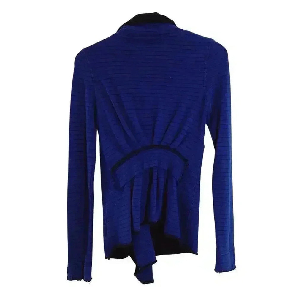 Free People Y2K Blue Ruffled Jacket Cardigan